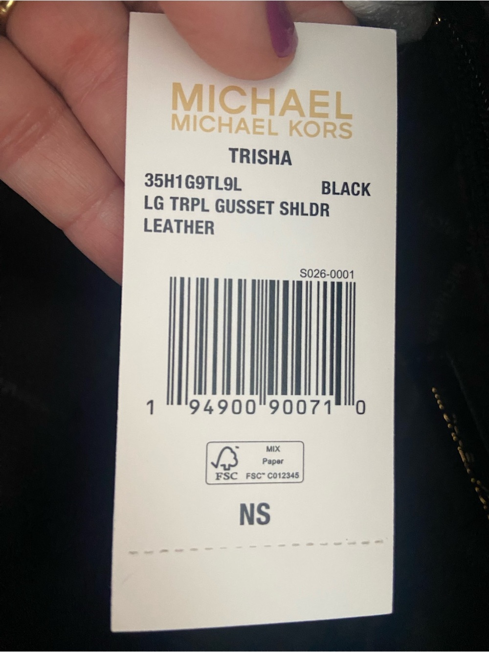 Michael Kors Trisha Large Triple Gusset Shoulder bag - new! - Picture 12 of 14